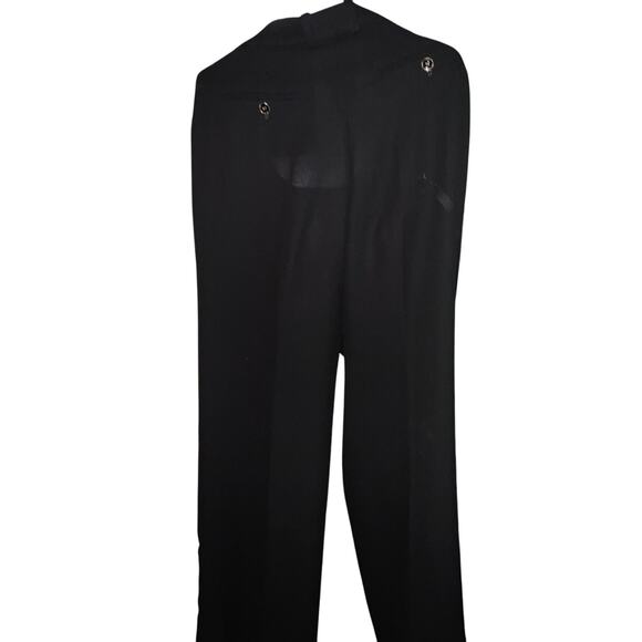 2025 Chanel Wide Legged Crepe de Soie Pants in Black - Size 40 - Unisex - Picture 5 of 10